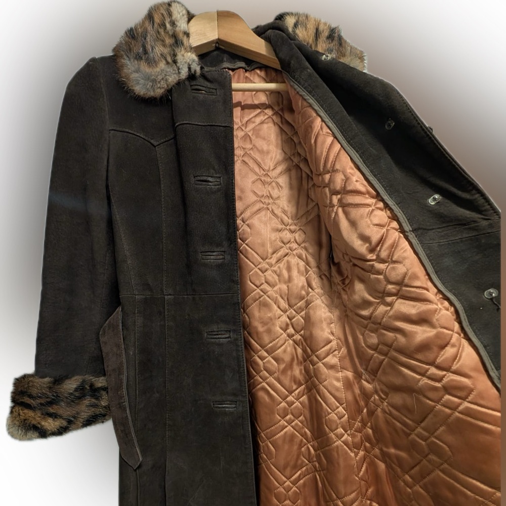 Vintage 1970s Jeno de Paris Fur-Trim Coat - Picture 6 of 9